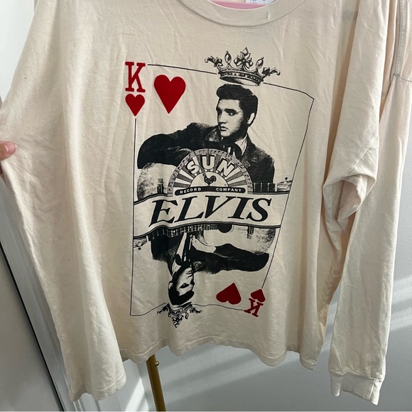 New Free People Daydreamer Sun Records X Elvis King Tee Size Small - Picture 8 of 10